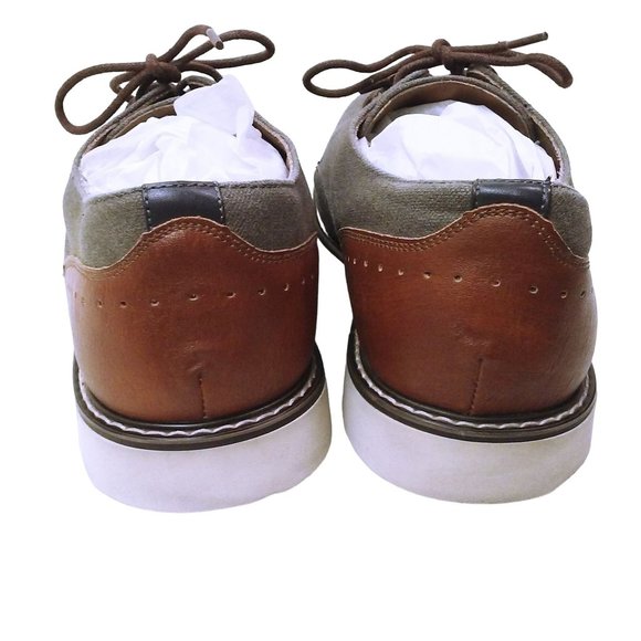 Madden Drudge Oxford -11M Summer Linen Fabric Lace-Up Lectronic Sole Preppy Grey - Picture 7 of 9